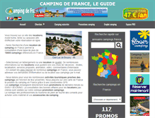Tablet Screenshot of campingdefrance.com